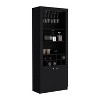 Depot E-Shop Cabinet 4-Tier, Glass Holder Stemware Rack, Wine Cabinet, Liquor Cabinet, 10 Bottle Cubbies, 4 Shelves - 2 of 4