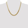 Black Bow Jewelry 5mm, 14k Yellow Gold, Solid Herringbone Chain Necklace - 2 of 4