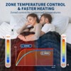Heated Blanket King Size, Ultra Soft Faux Fur Fast Heating Comforter with 6 Heating Levels & 10 Hours Auto Off, Warm Gift for Winter, Dark Grey - 4 of 4