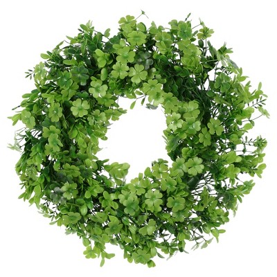 Unique Bargains Four Leaf Hanging Wreaths for Front Door and Wall Decoration