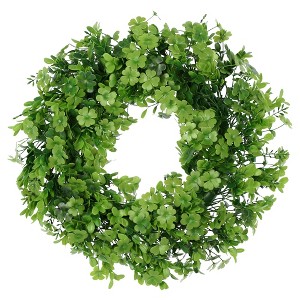 Unique Bargains Four Leaf Hanging Wreaths for Front Door and Wall Decoration - 1 of 4