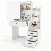 SUGIFT 4 Drawers Vanity Desk with Sliding Mirror - 2 of 4
