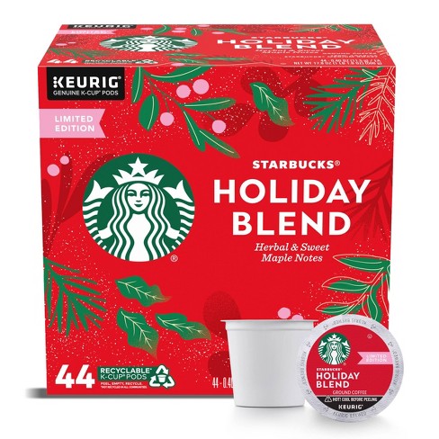 Starbucks Holiday Blend Medium Dark Roast Coffee - Keurig K-Cup Pods