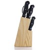 Gibson Home Westover 13 Piece Stainless Steel Cutlery Set in Black with Wood Storage Block - 2 of 4