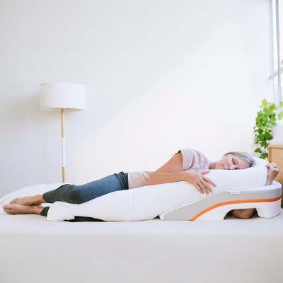 Large White Memory Foam Reflux Relief Wedge Pillow System