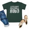 The Juniper Shop Littlest Football Bro Toddler Short Sleeve Tee - 3T - Forest - 3 of 4