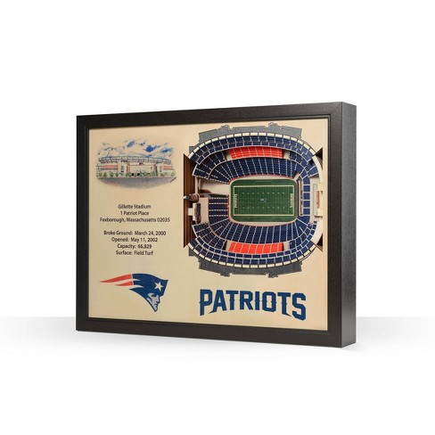 Nfl New England Patriots Stadiumviews Wall Art - Gillette Stadium : Target