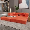 Wide Modern Sleeper Sofa Bed with Extra-Wide Armrests and Plush Pillows for Living Room -3irtyhousy - 2 of 4