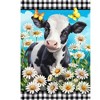 Briarwood Lane Summer House Flag 40x28 For Outdoor Checkered Cow For Summer House Flag - 3 of 4