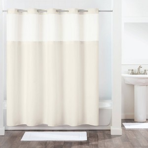 Antigo Shower Curtain with Fabric Liner Ivory - Hookless