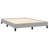 vidaXL Bed Frame Light Gray 53.9 in.x74.8 in. Full Fabric - 4 of 4
