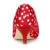 Allegra K Women's Pointed Closed Toe Polka Dots Stiletto Kitten Heels Pumps - 4 of 4