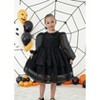 2Bunnies Girls' Organza Long Sleeve Tiered Babydoll Skater Dress - 2 of 4