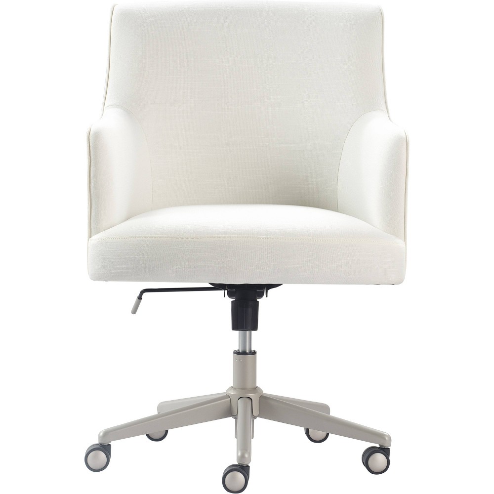 Photos - Computer Chair Belmont Home Office Chair Ivory Twill - Finch