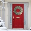 Puleo 24" Flocked Spruce Artificial Christmas Wreath: Indoor/Outdoor, PVC - 3 of 3