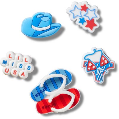 Crocs Jibbitz American Summer 4th of July Shoe Charms 5 Pack