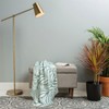 Heather Dutton Flowing Leaves Seafoam Woven Throw Blanket - Deny Designs - 2 of 2