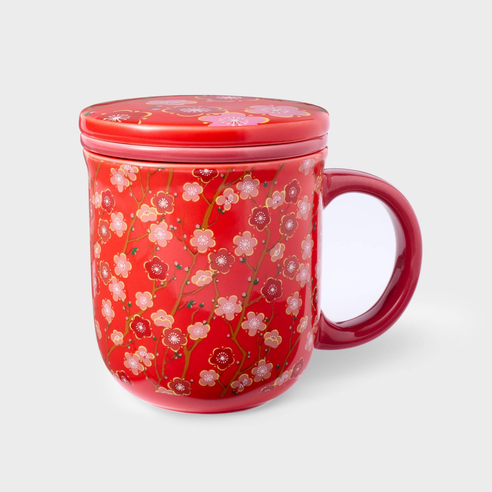 Lunar New Year Ceramic Tea Infuser Red