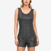 Anna-Kaci Women's Sequin Tank Top Sleeveless Scoop Neck Sparkly Party Fashion Blouse - 2 of 4