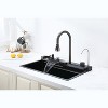 GreenEver Pull-out Faucet Single Bowl 304 Stainless Steel Kitchen Sink Vegetable Washing Basin - 2 of 4