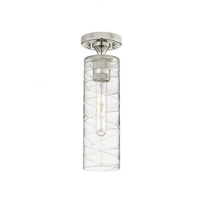 Crown Point - 1 Light Flush Mount In Industrial Style-15 Inches Tall and 3.88 Inches Wide