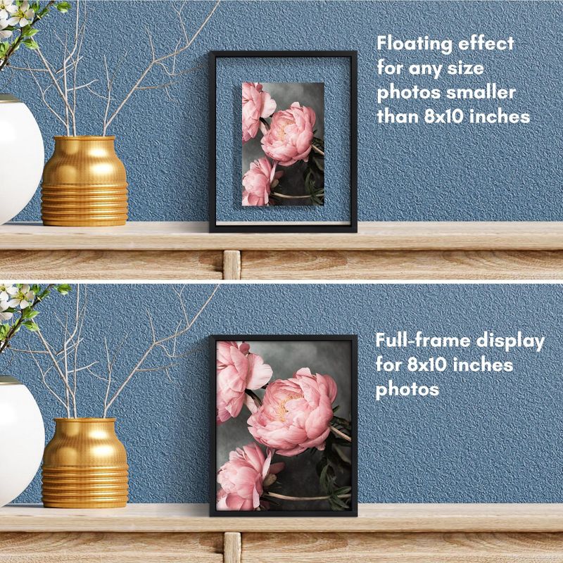 Americanflat Floating Aluminum & Plexiglass Picture Frame - 2 Pack, 4 of 9