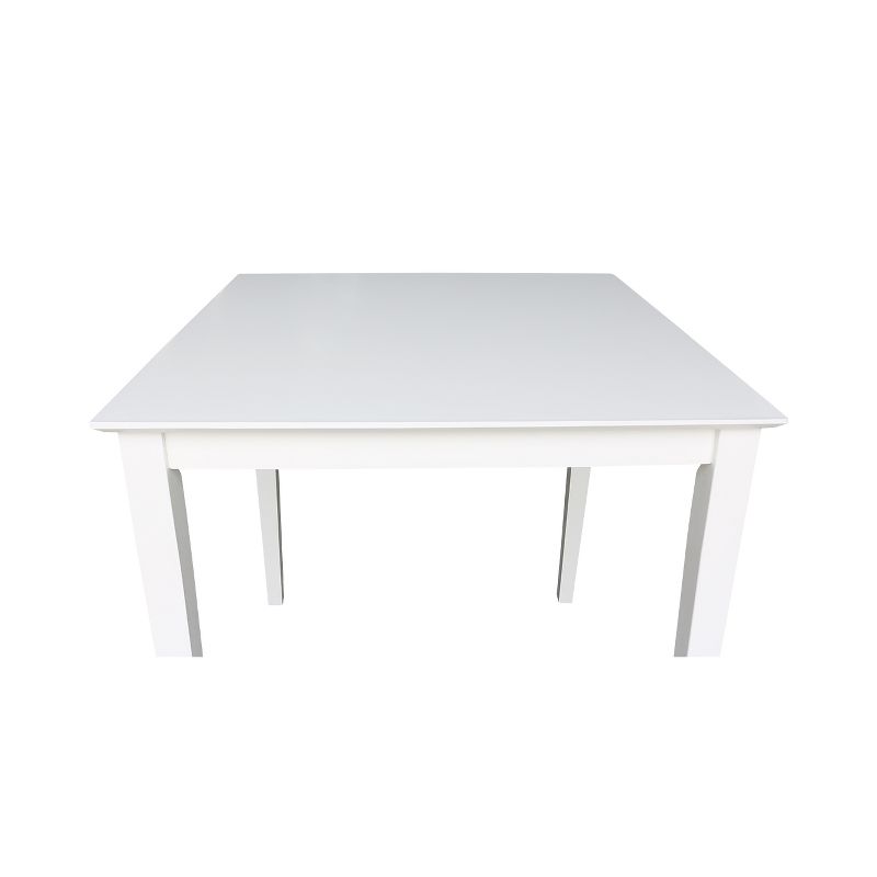 Solid Wood 36" Square Dining Table White - International Concepts, 4 of 7
