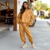 Dalix Butterfly Embroidery Sweatsuit Set Crewneck Jogger Soft Fleece Relaxed Fit Lounge Womens - 3 of 4