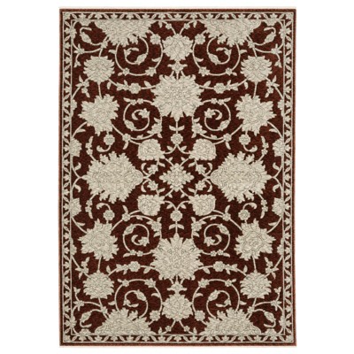 Oriental Weavers Capella CAP08 Rust Red / Beige Indoor Area Rug - 5'3" x 7'6"