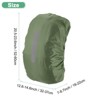 Unique Bargains Waterproof Backpack Rain Cover with a Vertical Reflective Strap for Hiking/Biking 1 Pc - 3 of 4