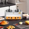 VEVOR Electric Cheese Dispenser with Pumps, 2.4x2 L Commercial Hot Fudge Warmer, Stainless Steel Heated Double Pumps Dispenser, 86-230℉ Temp, Silver - 2 of 4