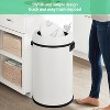 17 Gallon/65 Liter Trash Can, Fingerprint-Proof Stainless Steel Garbage Can, Heavy Duty Commercial Round Trash Bin for Restaurant Home Office, White - 3 of 4