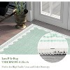 Acekool Washable Area Rug, Non Slip Soft Low Pile Carpet, Geometric Bordered Modern Accent for Living Room Bedroom Nursery, Lightweight - 3 of 4