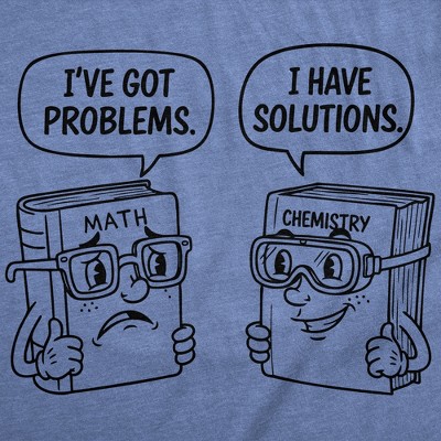 Мужские футболки Crazy Dog T-Shirts, Inc. Mens Funny T Shirts Problems and Solutions Sarcastic Math and Science Graphic Novelty Tee for Men - Crazy Dog Men's T Shirt For Science Nerds L — фото 2