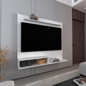 55" FSC Certified Manufactured Wood Floating Entertainment Center with One Superior Shelf, Two Shelves, and Modern Design for Living Room - 1 of 4