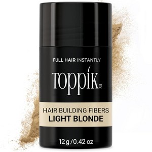Toppik Hair Building Fibers, Fill In Fine or Thinning Hair Instantly Thicker, Fuller Looking Hair , Light Blonde .42 OZ - 1 of 4