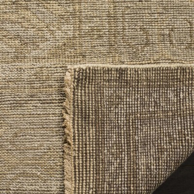Hand-Knotted Gray and Beige Wool 6' x 9' Area Rug