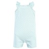Hudson Baby Infant Girls Cotton Rompers, Mint Lemon - 4 of 4