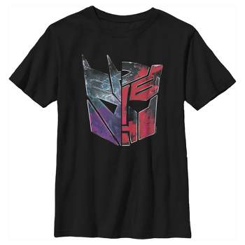 Boy's Transformers Split Bot Logo T-Shirt