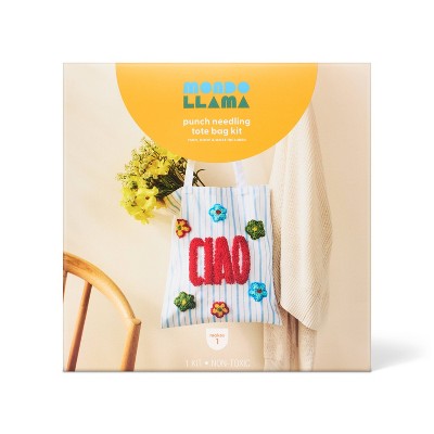 Ciao Striped Punch Needle Tote Bag - Mondo Llama™