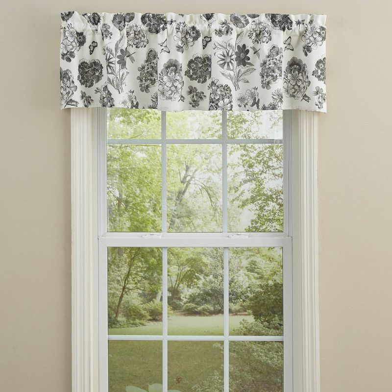 Geranium Floral Lined Valance 60''X14'', 2 of 4