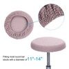 Unique Bargains Non-Slip Washable 11"-16'' Elastic Round Bar Stool Seat Cushions for Chair Stool 2 Pcs - 3 of 4