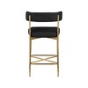 Meridian Furniture,Rivage Black Durable Linen Textured Fabric Stool, Set of 2 - 2 of 4