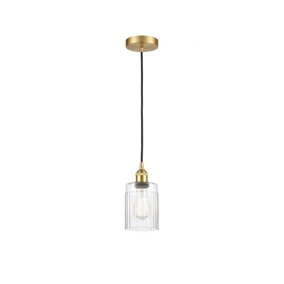 Hadley - 1 Light Cord Hung Mini Pendant In Art Deco Style-9.75 Inches Tall and 4.5 Inches Wide