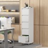 Vynxaria 5 Drawer Metal Vertical File Cabinet with Lock on Wheels for Home Office,Heavy Duty Metal Storage Cabinet - 2 of 4