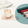 Unique Bargains Silicone Teardrop Shape Heat-Resistant Placemat and Coaster Set - 3 of 4