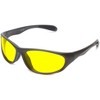 Calabria 2715 Night Driving Sunglasses in Gloss Black with Yellow Tint - 3 of 3
