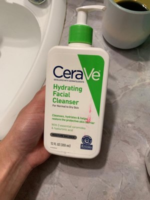 Cerave Face Wash, Hydrating Facial Cleanser For Normal To Dry Skin - 8 ...