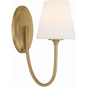 Crystorama Lighting Juno 1 - Light Sconce in  Vibrant Gold - 1 of 4