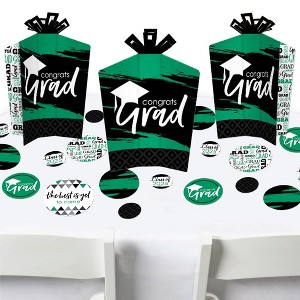 Big Dot of Happiness Green Grad - Best is Yet to Come - 2025 Green Graduation Party Decor and Confetti - Terrific Table Centerpiece Kit - Set of 30 - 1 of 4